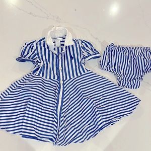 Ralph Lauren girls striped dress